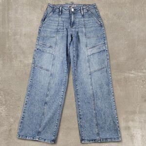 Women’s SO Low Rise Size 9 Blue Denim Carpenter Jeans